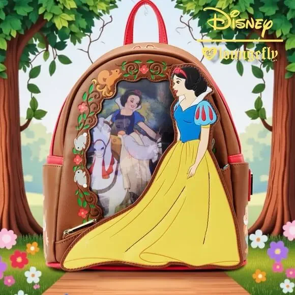 Loungefly Disney Snow White Lenticular Princess Series Mini Backpack NWT! - Picture 2 of 7